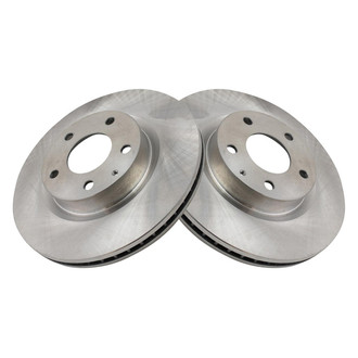 TRQ® - Plain Vented Front Disc Brake Rotors
