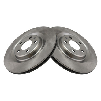 TRQ® - Plain Vented Rear Disc Brake Rotors