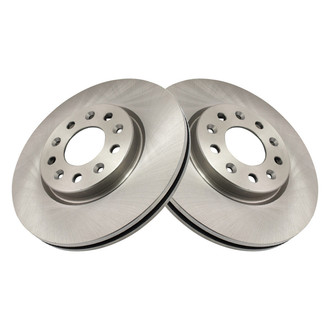 TRQ® - Plain Vented Front Disc Brake Rotors
