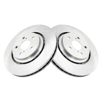 TRQ® - Plain Vented Front Disc Brake Rotors