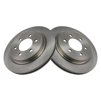 TRQ® - Plain Vented Rear Disc Brake Rotors