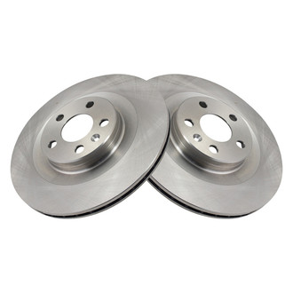 TRQ® - Plain Vented Rear Disc Brake Rotors