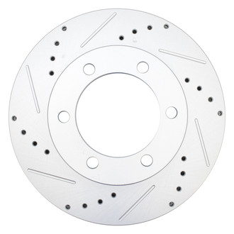 TRQ® - Performance Cross Drilled and Slotted Front Disc Brake Rotors