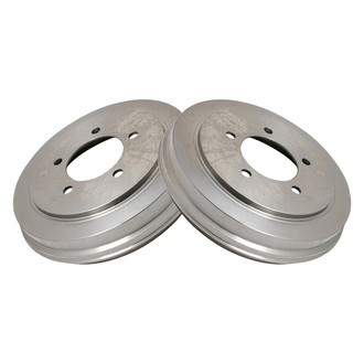 TRQ® - Rear Driver and Passenger Side Drum Brake Shoes