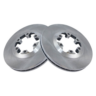 TRQ® - Plain Vented Front Disc Brake Rotors