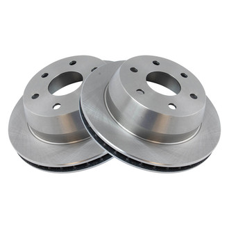 TRQ® - Plain Vented Rear Disc Brake Rotors