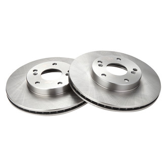 TRQ® - Plain Vented Front Disc Brake Rotors