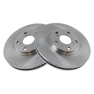 TRQ® - Plain Vented Front Disc Brake Rotors