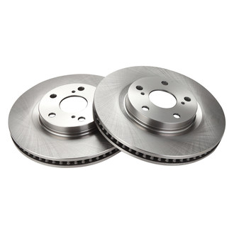 TRQ® - Plain Vented Front Disc Brake Rotors