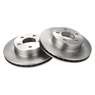 TRQ® - Plain Vented Front Disc Brake Rotors