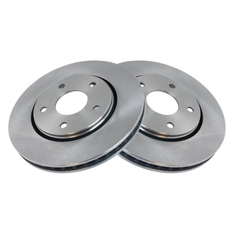 TRQ® - Plain Vented Front Disc Brake Rotors
