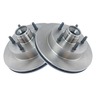 TRQ® - Plain Vented Front Disc Brake Rotors