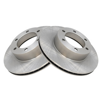 TRQ® - Plain Vented Front Disc Brake Rotors