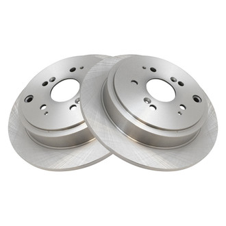 TRQ® - Plain Solid Rear Disc Brake Rotors