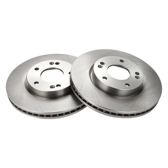 TRQ® - Plain Vented Front Disc Brake Rotors