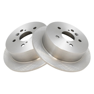 TRQ® - Plain Solid Rear Disc Brake Rotors