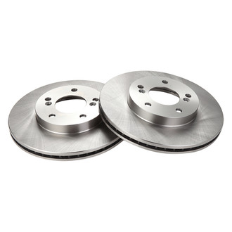 TRQ® - Plain Vented Front Disc Brake Rotors