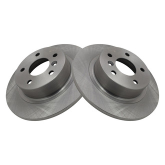 TRQ® - Plain Vented Rear Disc Brake Rotors