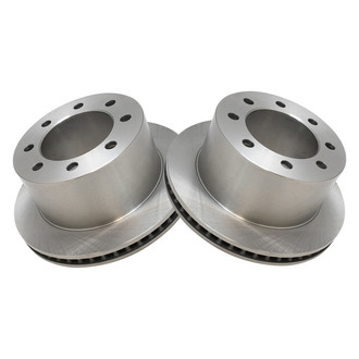 TRQ® - Plain Solid Rear Disc Brake Rotors