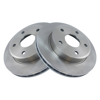 TRQ® - Plain Vented Front Disc Brake Rotors