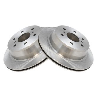 TRQ® - Plain Vented Rear Disc Brake Rotors