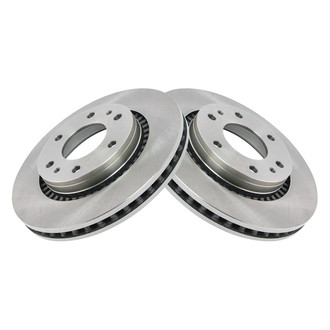 TRQ® - Plain Vented Front Disc Brake Rotors