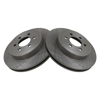 TRQ® - Plain Vented Front Disc Brake Rotors