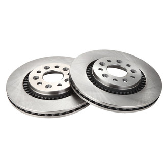 TRQ® - Plain Vented Front Disc Brake Rotors