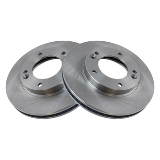 TRQ® - Plain Vented Front Disc Brake Rotors