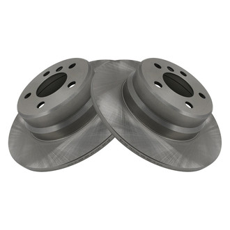 TRQ® - Plain Solid Rear Disc Brake Rotors