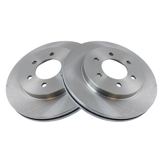 TRQ® - Plain Vented Front Disc Brake Rotors