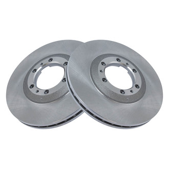 TRQ® - Plain Vented Front Disc Brake Rotors