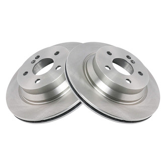 TRQ® - Plain Vented Rear Disc Brake Rotors