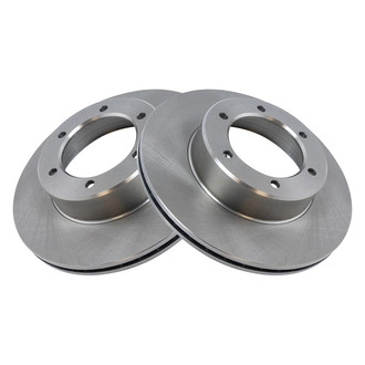 TRQ® - Plain Vented Front Disc Brake Rotors