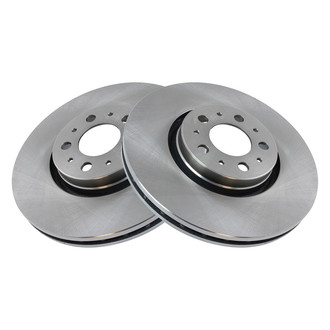 TRQ® - Plain Vented Front Disc Brake Rotors