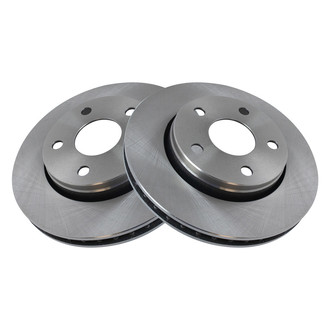 TRQ® - Plain Vented Front Disc Brake Rotors