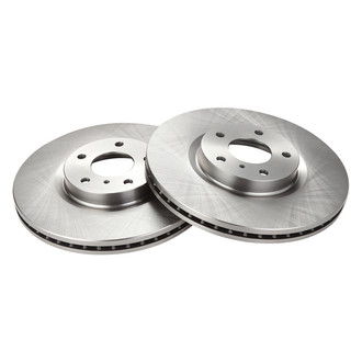 TRQ® - Plain Vented Front Disc Brake Rotors
