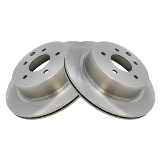 TRQ® - Plain Vented Rear Disc Brake Rotors