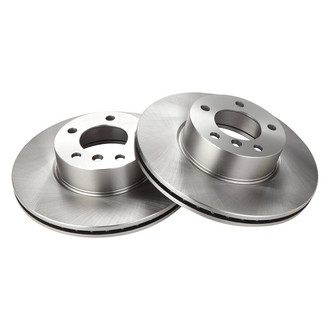TRQ® - Plain Vented Front Disc Brake Rotors