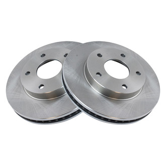 TRQ® - Plain Vented Front Disc Brake Rotors