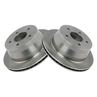 TRQ® - Plain Vented Rear Disc Brake Rotors