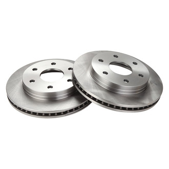 TRQ® - Plain Vented Front Disc Brake Rotors