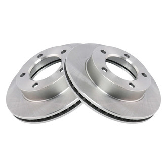 TRQ® - Plain Vented Front Disc Brake Rotors