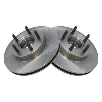 TRQ® - Plain Vented Front Disc Brake Rotors