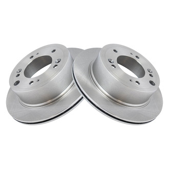 TRQ® - Plain Vented Rear Disc Brake Rotors