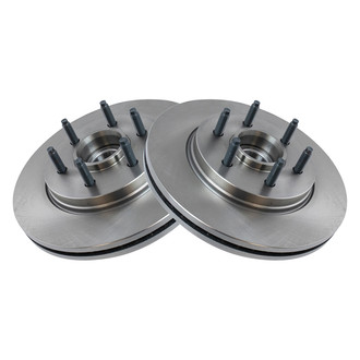 TRQ® - Plain Vented Front Disc Brake Rotors