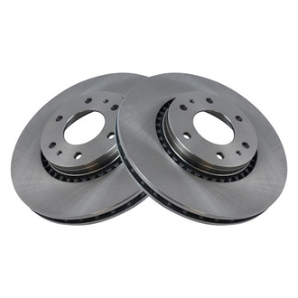 TRQ® - Plain Vented Front Disc Brake Rotors