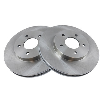 TRQ® - Plain Vented Front Disc Brake Rotors