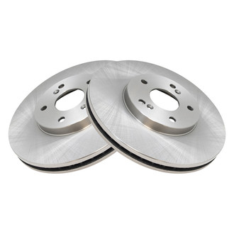 TRQ® - Plain Vented Front Disc Brake Rotors