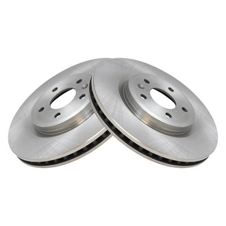 TRQ® - Plain Vented Front Disc Brake Rotors